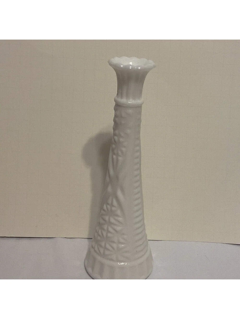vintage white milk glass bud vase Wedding Vases.